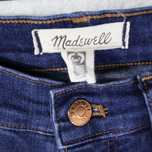 Madewell Women's Size 29 10" High Rise Skinny Jeans Dark Wash Stretch - Picture 3 of 8